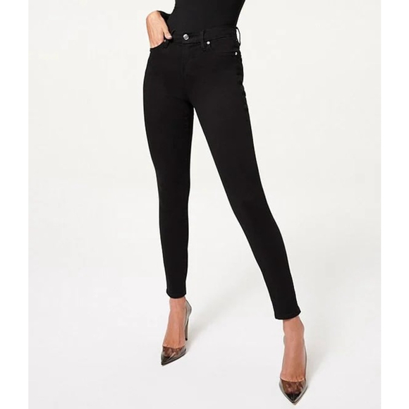 New Good American Good Legs Black Skinny Jeans 14-18 - Picture 1 of 6